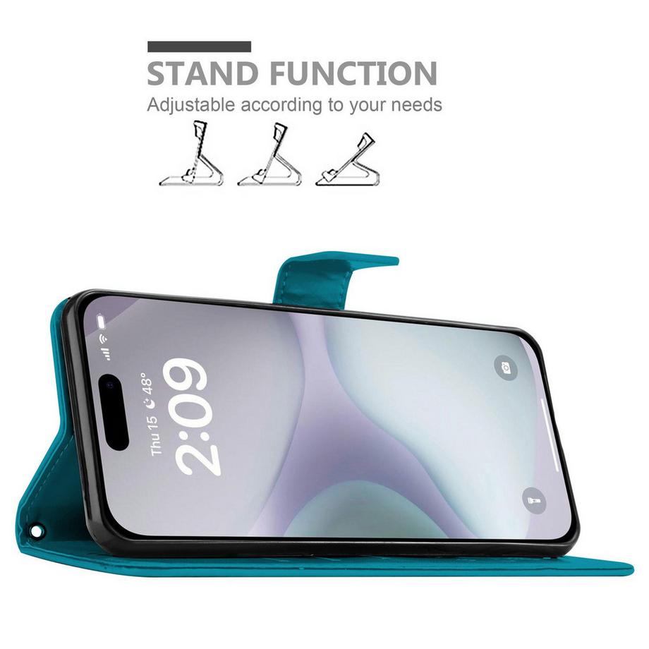 Cadorabo  iPhone 16 Hülle mit Blumen Muster 