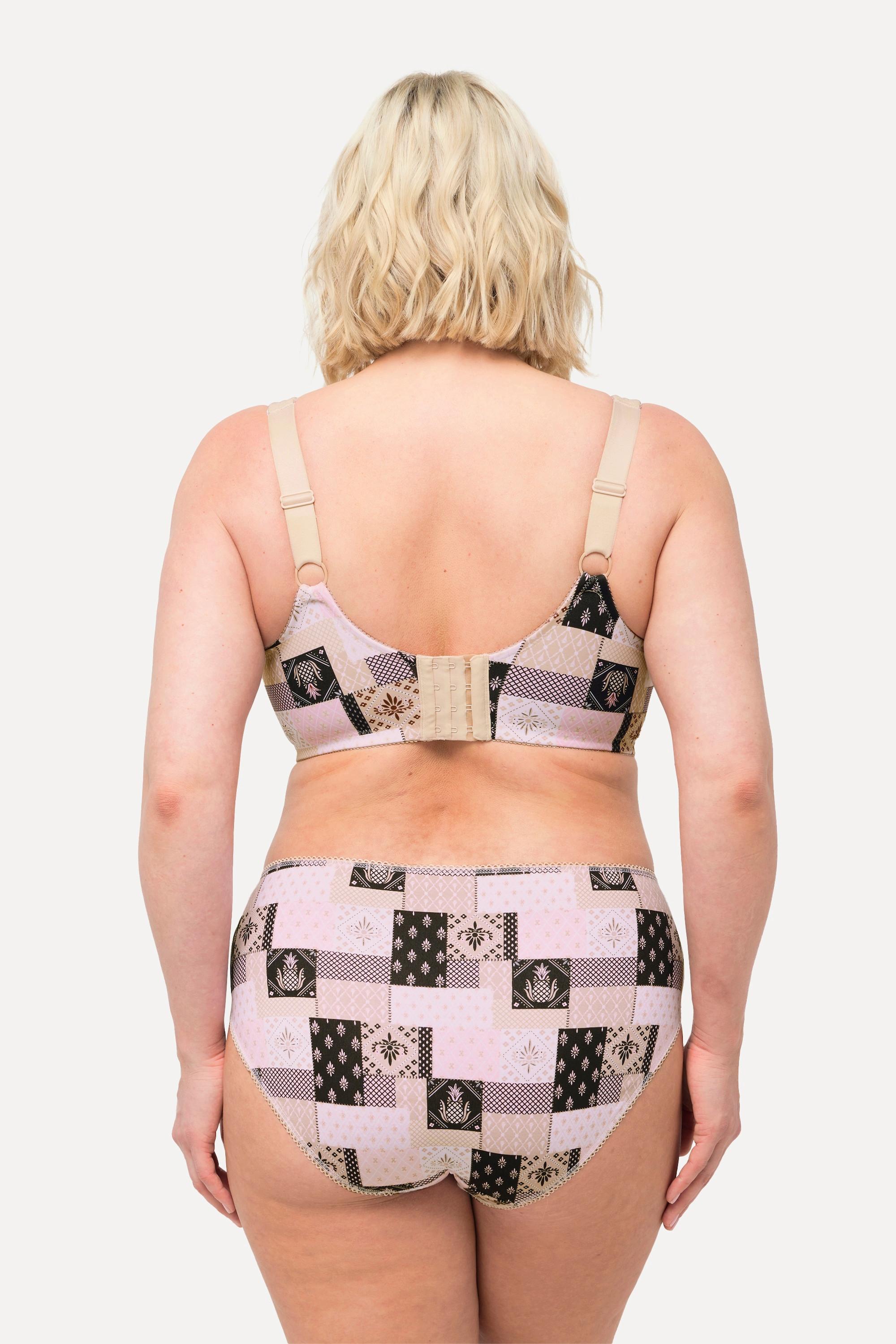 Ulla Popken Reggiseno sostenitivo Mix di fantasie senza ferretto  