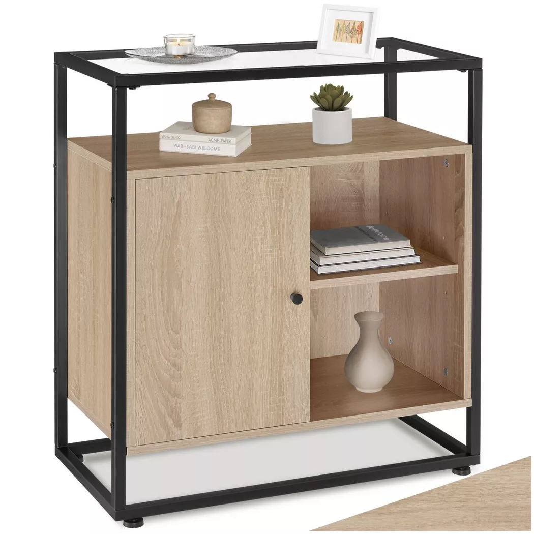 Tectake - Commode Conventry, 38cm, Sable