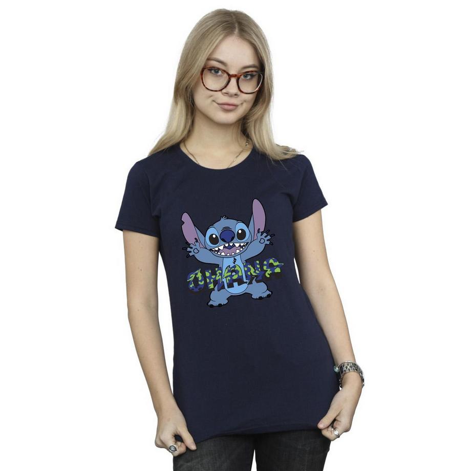 Disney Ohana Stitch Print T-Shirt  