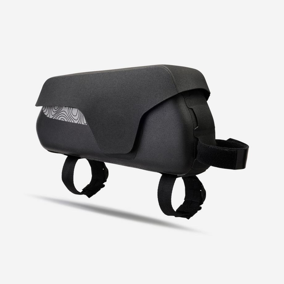 ROCKRIDER  Top-Tube-Tasche Bikepacking 1 L wasserdicht IPX3, ADVT 900, Schwarz 