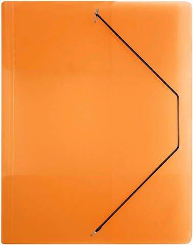 BÜROLINE BÜROLINE Gummibandmappe A4 614530 orange, Kunststoff  