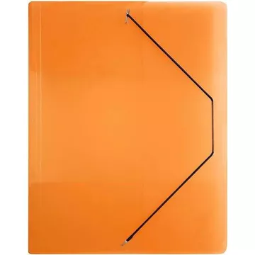 BÜROLINE Gummibandmappe A4 614530 orange, Kunststoff