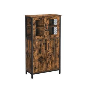 VASAGLE Armadio industriale con ante in vetro  