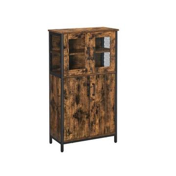 Armadio industriale con ante in vetro