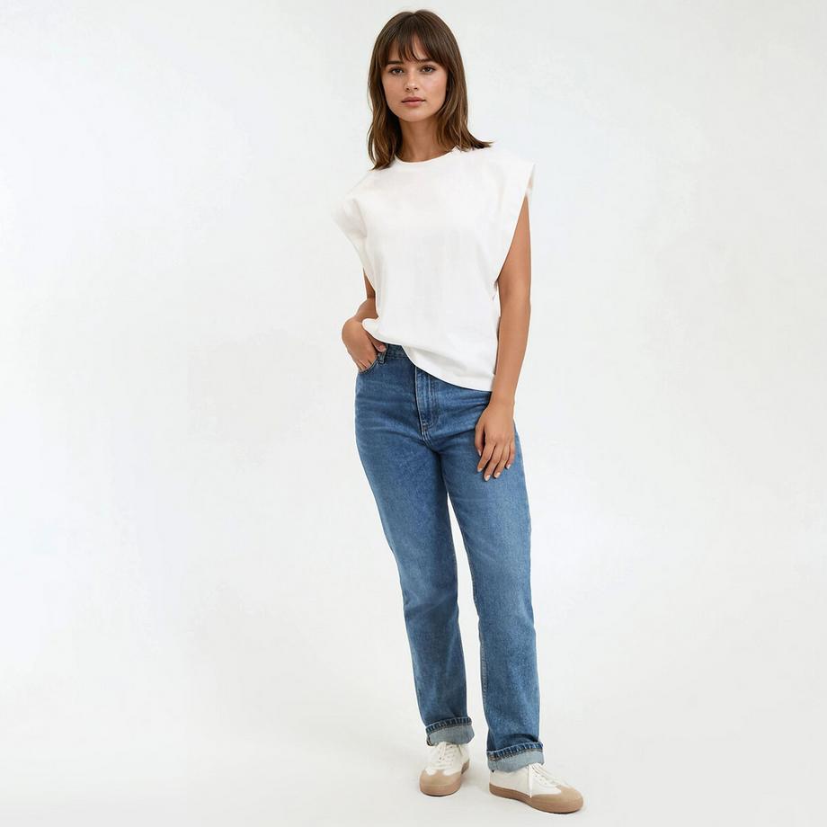 La Redoute Collections Ärmelloses Rundhals-Top  