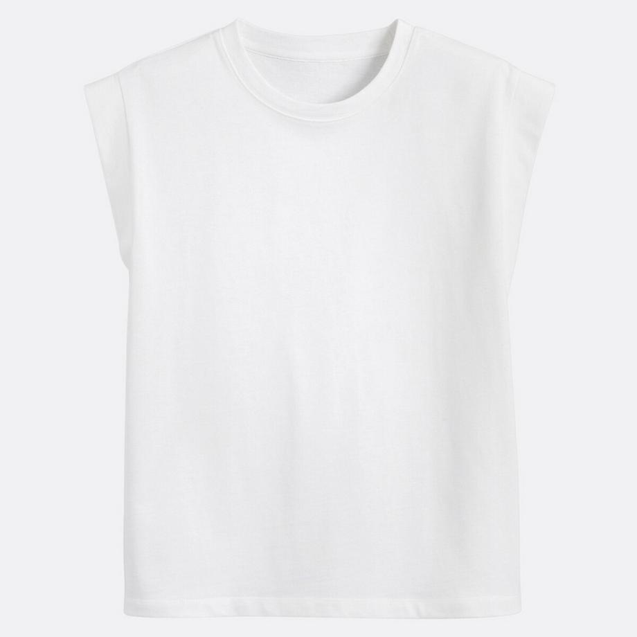 La Redoute Collections Ärmelloses Rundhals-Top  