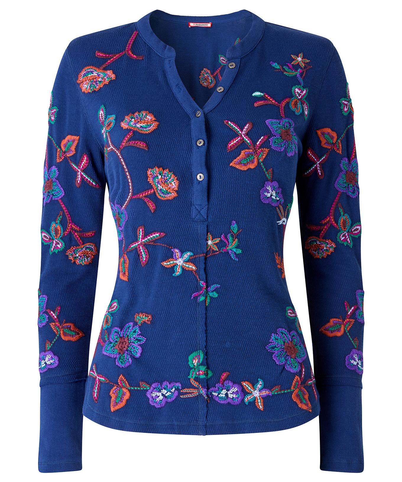 Joe Browns Stretch Jersey Top mit Stickerei  