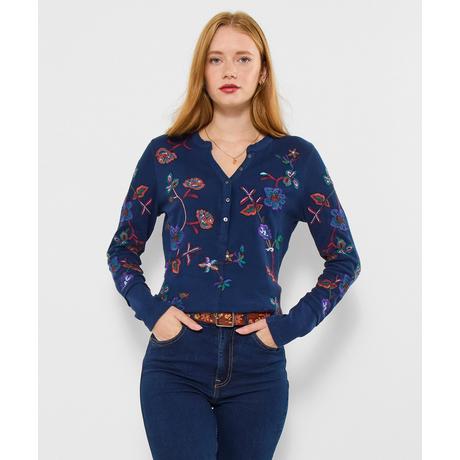 Joe Browns Stretch Jersey Top mit Stickerei  