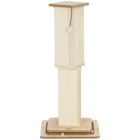 Northio  Tiragraffi 3 in 1, tiragraffi da 87 cm, tiragraffi per gatti in sisal con palla da gioco, tiragraffi per gatti, mobili tiragraffi per gatti, interno, quercia 