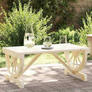 VidaXL Table basse de jardin bois  