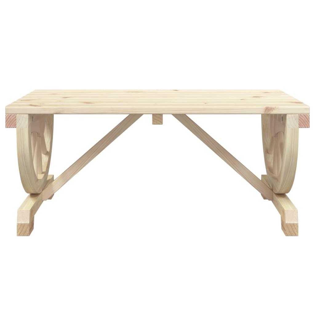 VidaXL Table basse de jardin bois  
