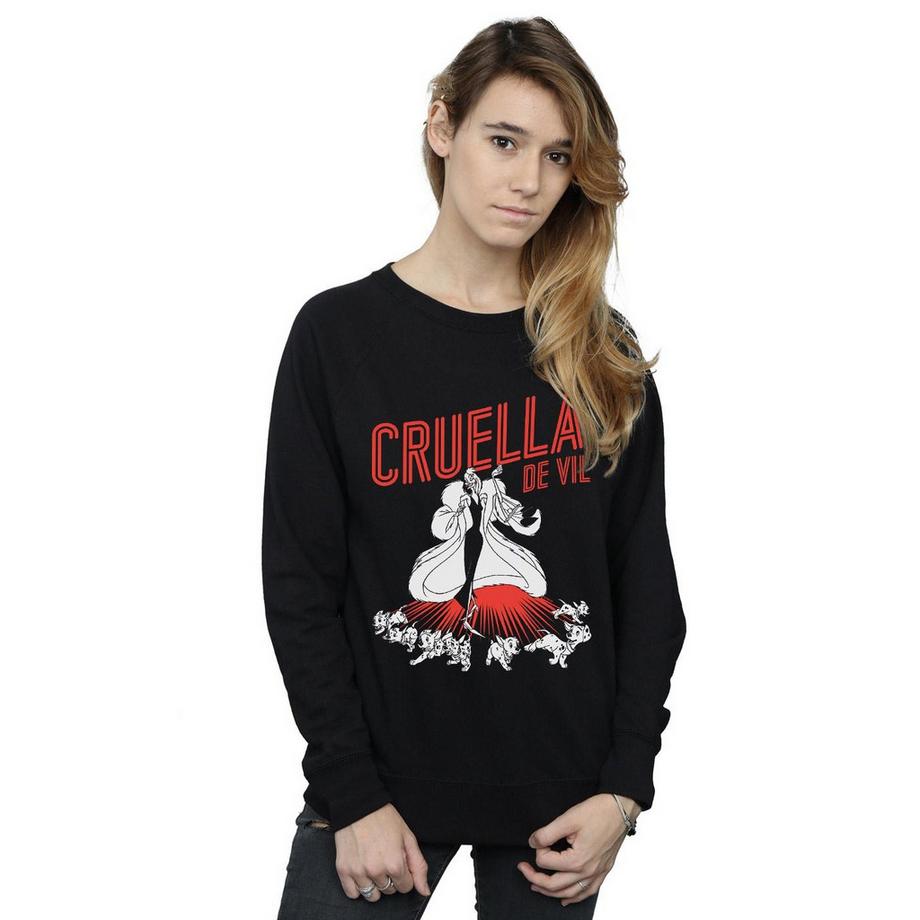 Disney Cruella De Vil Grafik Print Sweatshirt  