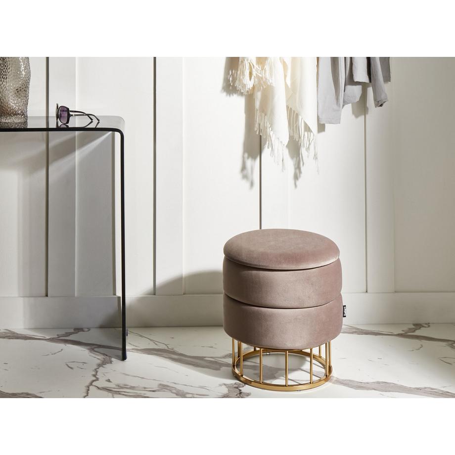 Beliani Pouf de rangement Glamour ELGIN  