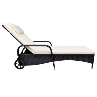 VidaXL Rattan sonnenliege poly-rattan  