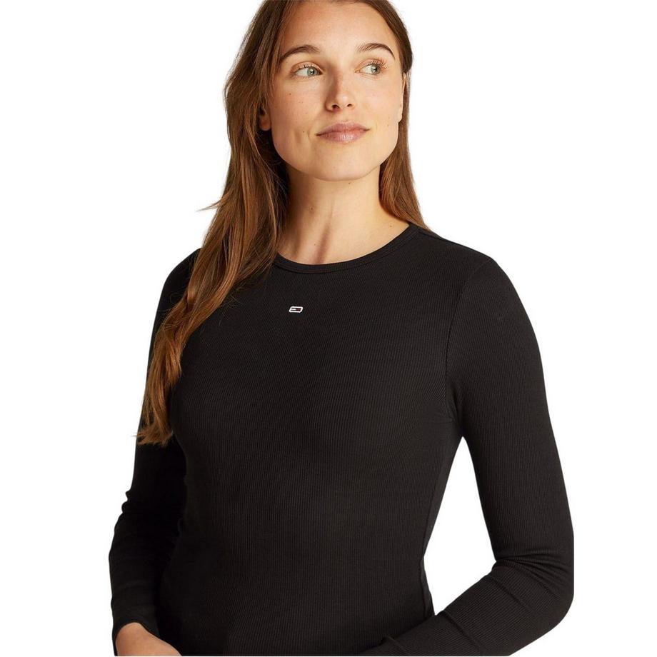 TOMMY JEANS  T-Shirt, Schmal, Langärmlig 