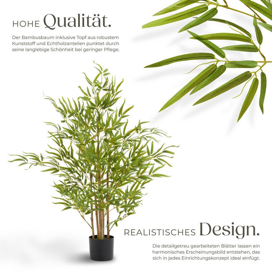 Tectake Albero di bambù artificiale Bambosa Varie misure  