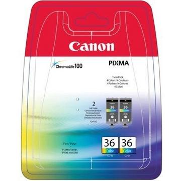 CANON Twin Pack Tinte color CLI-36 TWIN PIXMA mini220 2 Stück