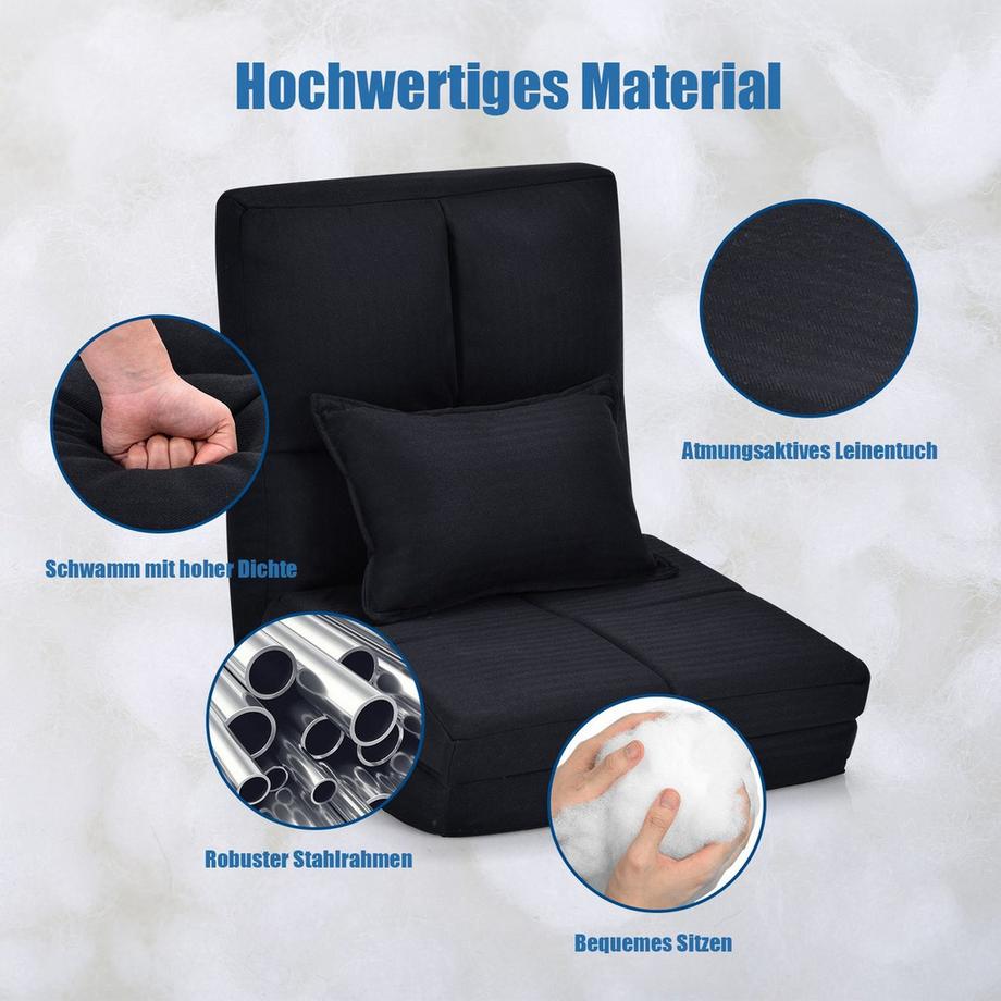 Northix Verstellbarer Bodenstuhl mit 6 Positionen  