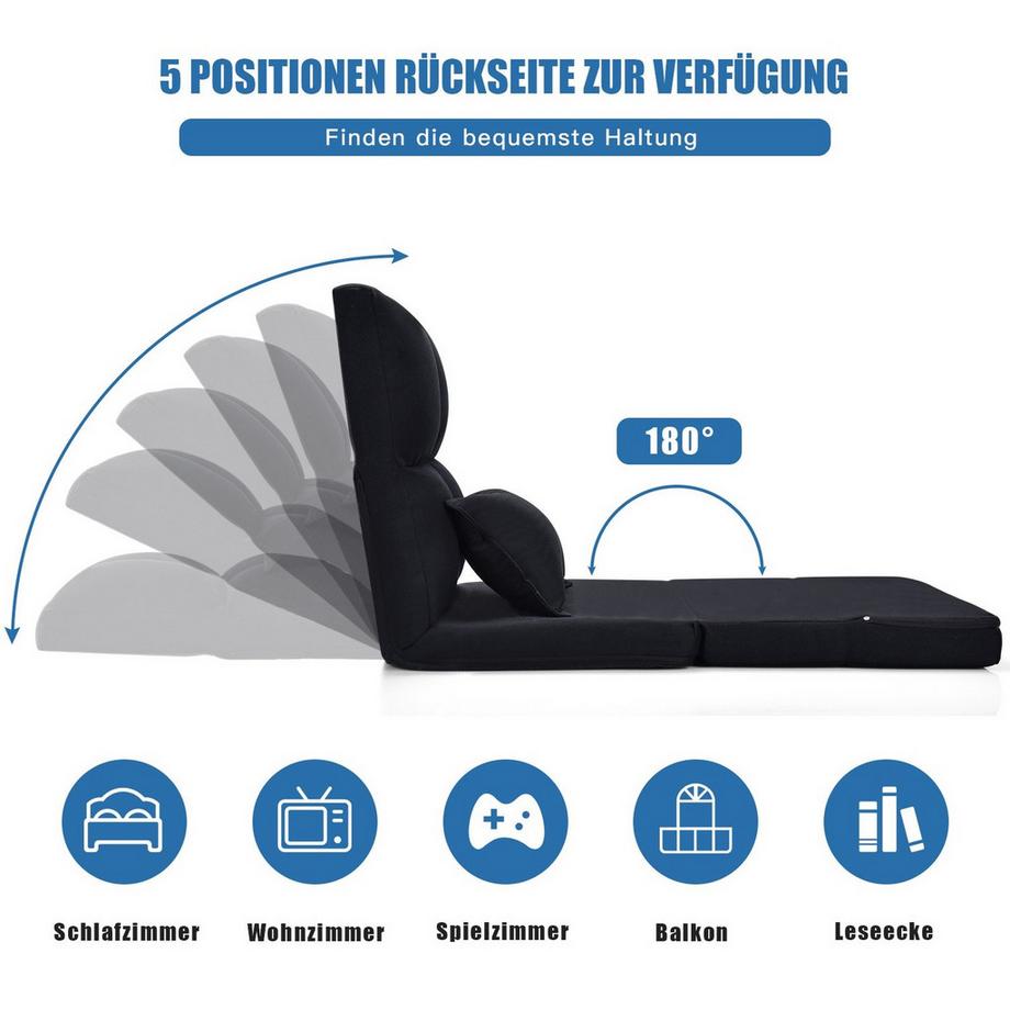 Northix Verstellbarer Bodenstuhl mit 6 Positionen  