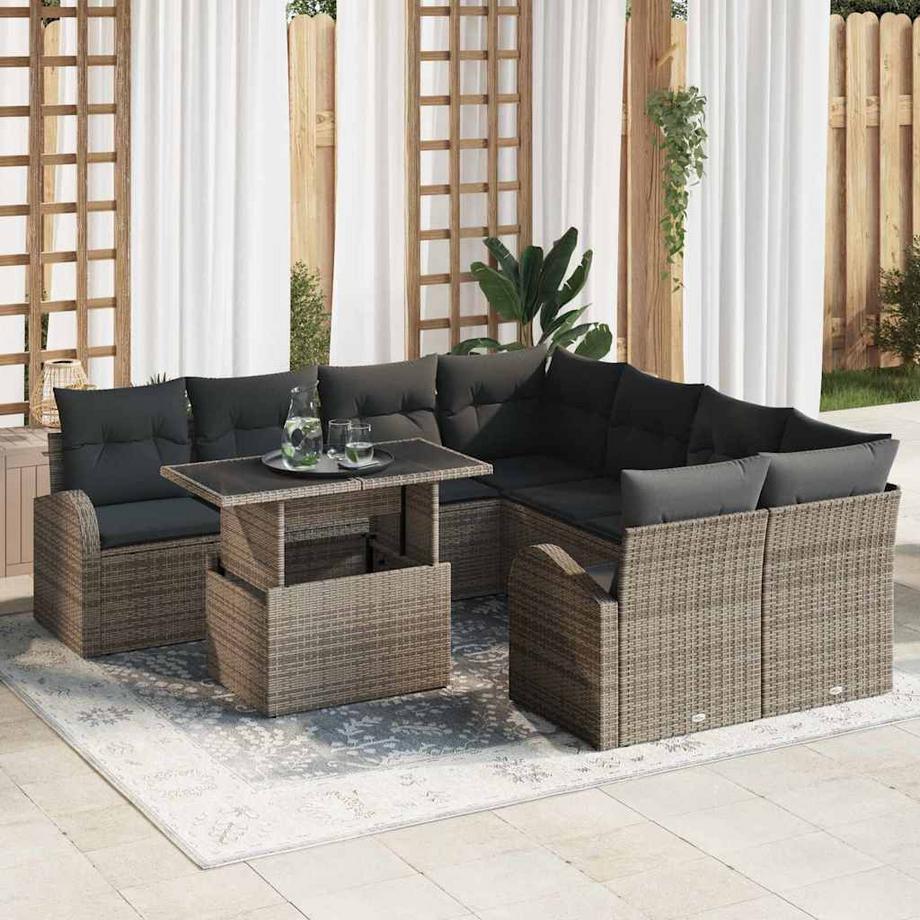 VidaXL Arredamento da Giardino Polyrattan  