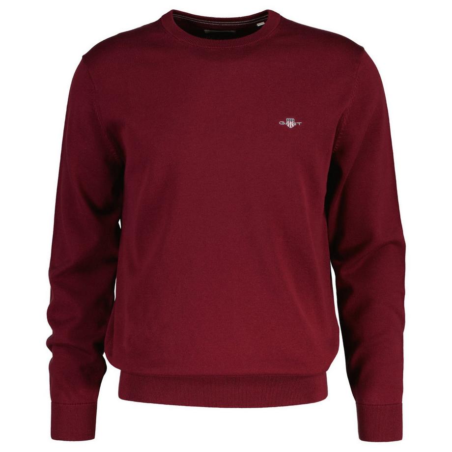 Pull en tricot  Confortable à porter-CLASSIC COTTON C-NECK