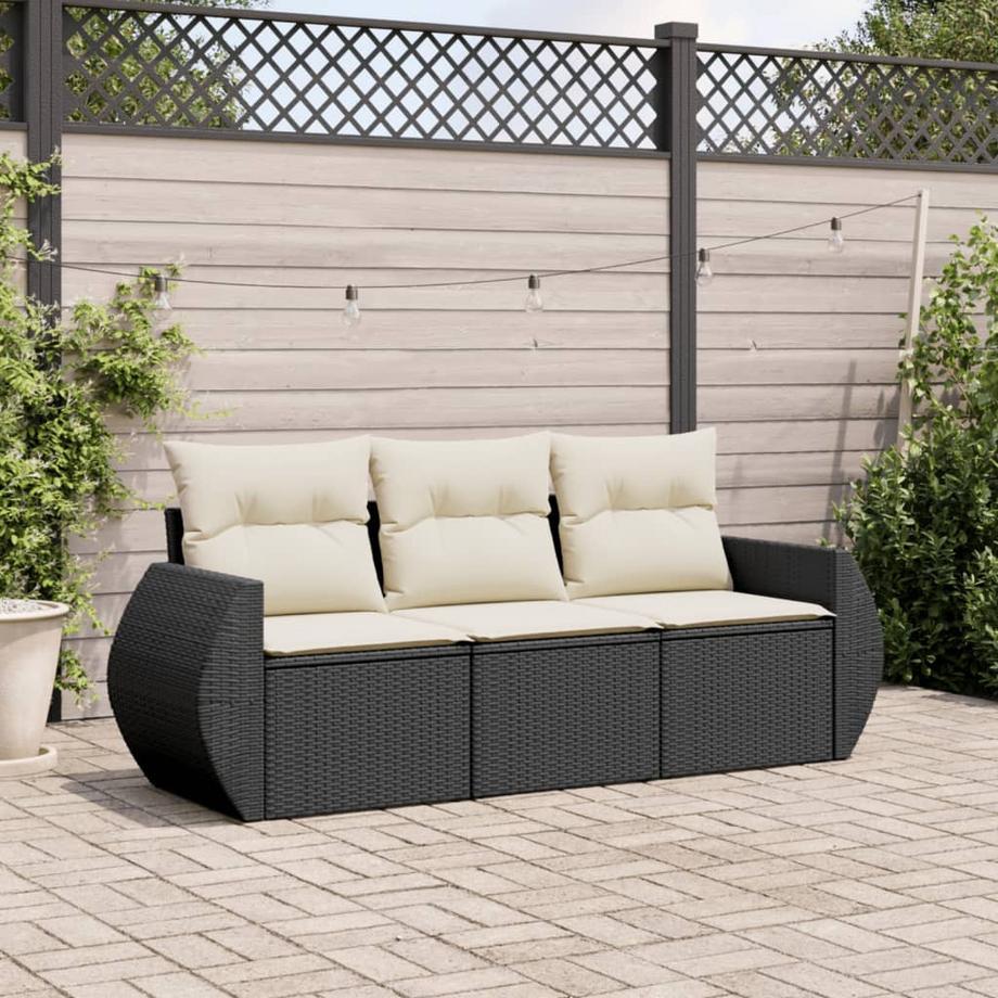 VidaXL set divano da giardino Polirattan  
