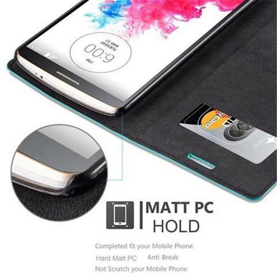 Cadorabo  Housse compatible avec LG G3 - Coque de protection avec fermeture magnétique, fonction de support et compartiment pour carte 