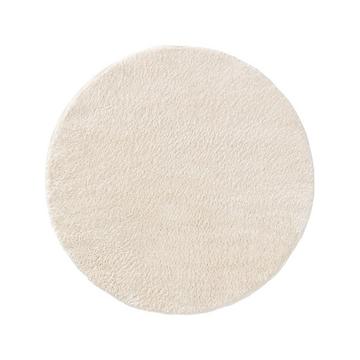 Tappeto a pelo lungo rotondo Soda Bianco