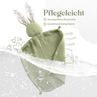 Activity-board  Baby Hasen Schmusetuch - Musselin Schmusetuch als Babygeschenk zur Geburt /Baby Schmusetücher & Schnuller/Baby Kuscheltier 