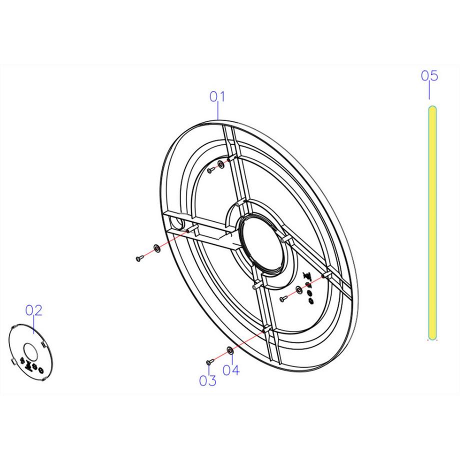DOMYOS  Housse de carte pièce de rechange 