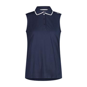 ärmelloses poloshirt, damen