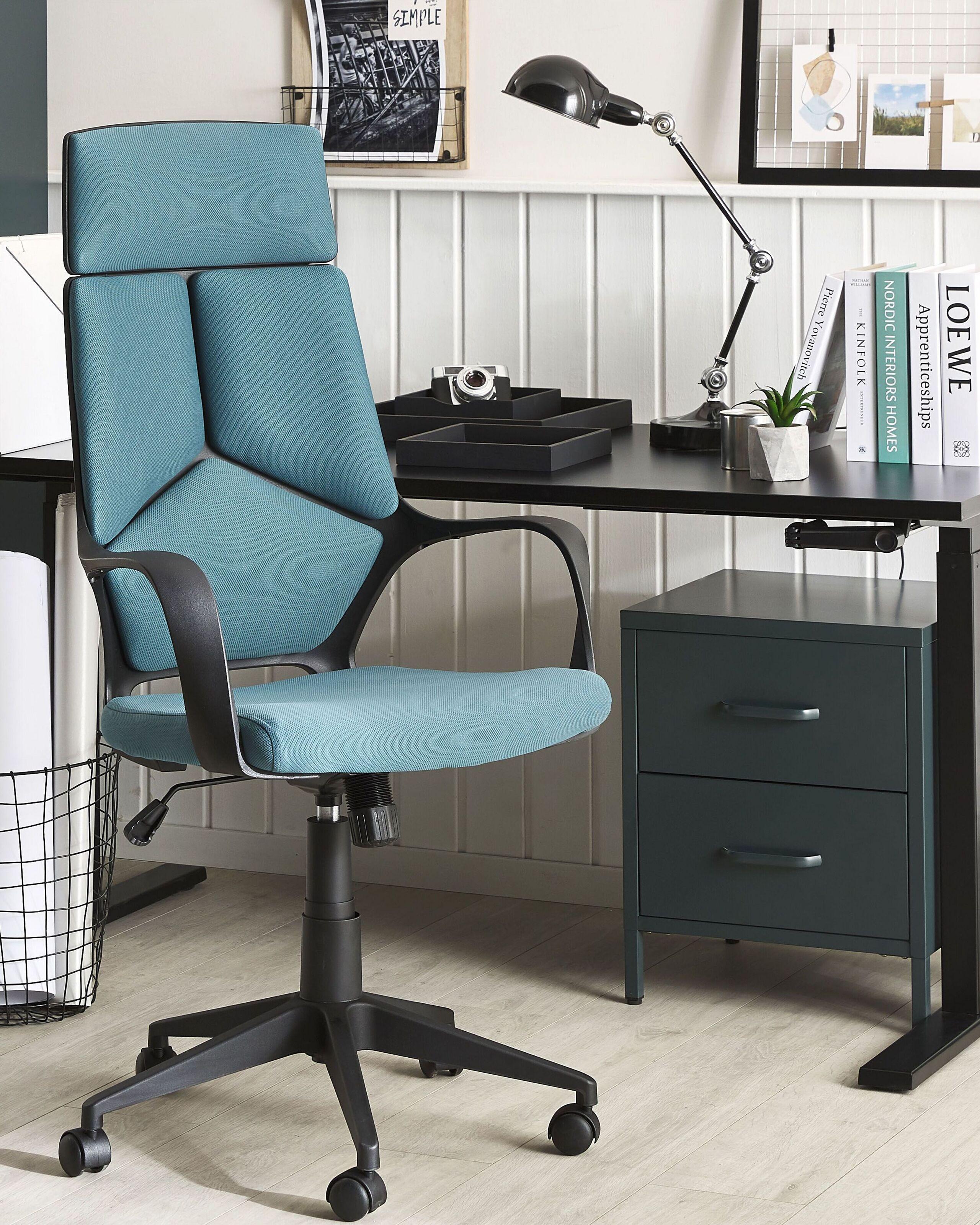 Beliani Chaise de bureau en Tissu Minimaliste DELIGHT  