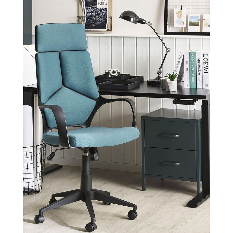 Beliani Chaise de bureau en Tissu Minimaliste DELIGHT  