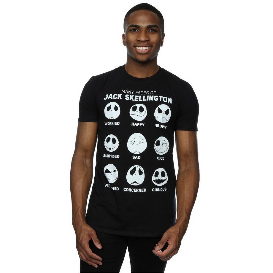 Disney Nightmare Before Christmas Many Faces Of Jack T-Shirt  