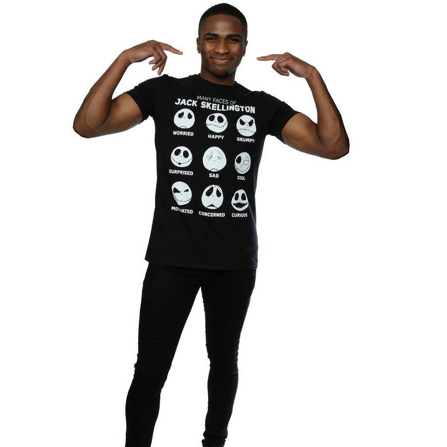 Disney Nightmare Before Christmas Many Faces Of Jack T-Shirt  
