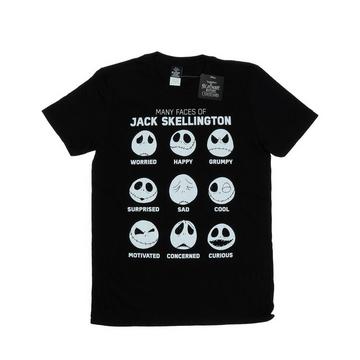 Nightmare Before Christmas Many Faces Of Jack TShirt