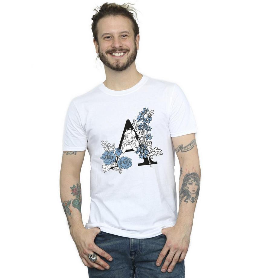 Disney Alice im Wunderland Floral A Print T-Shirt  