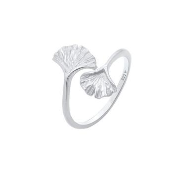 Ring Ginkgo Blatt Verstellbar