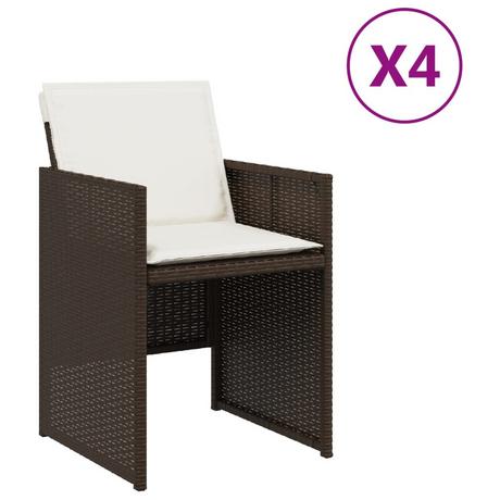 VidaXL Gartenstuhl poly-rattan  