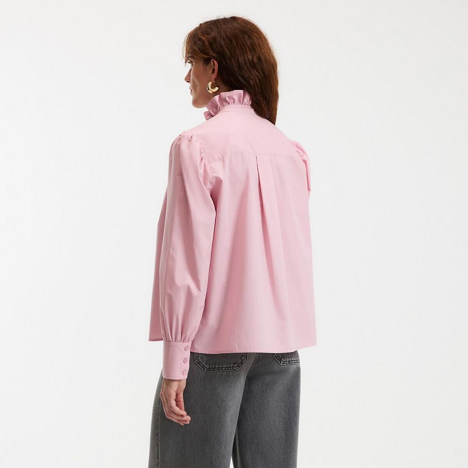 La Redoute Collections Hemd mit viktorianischem Kragen  