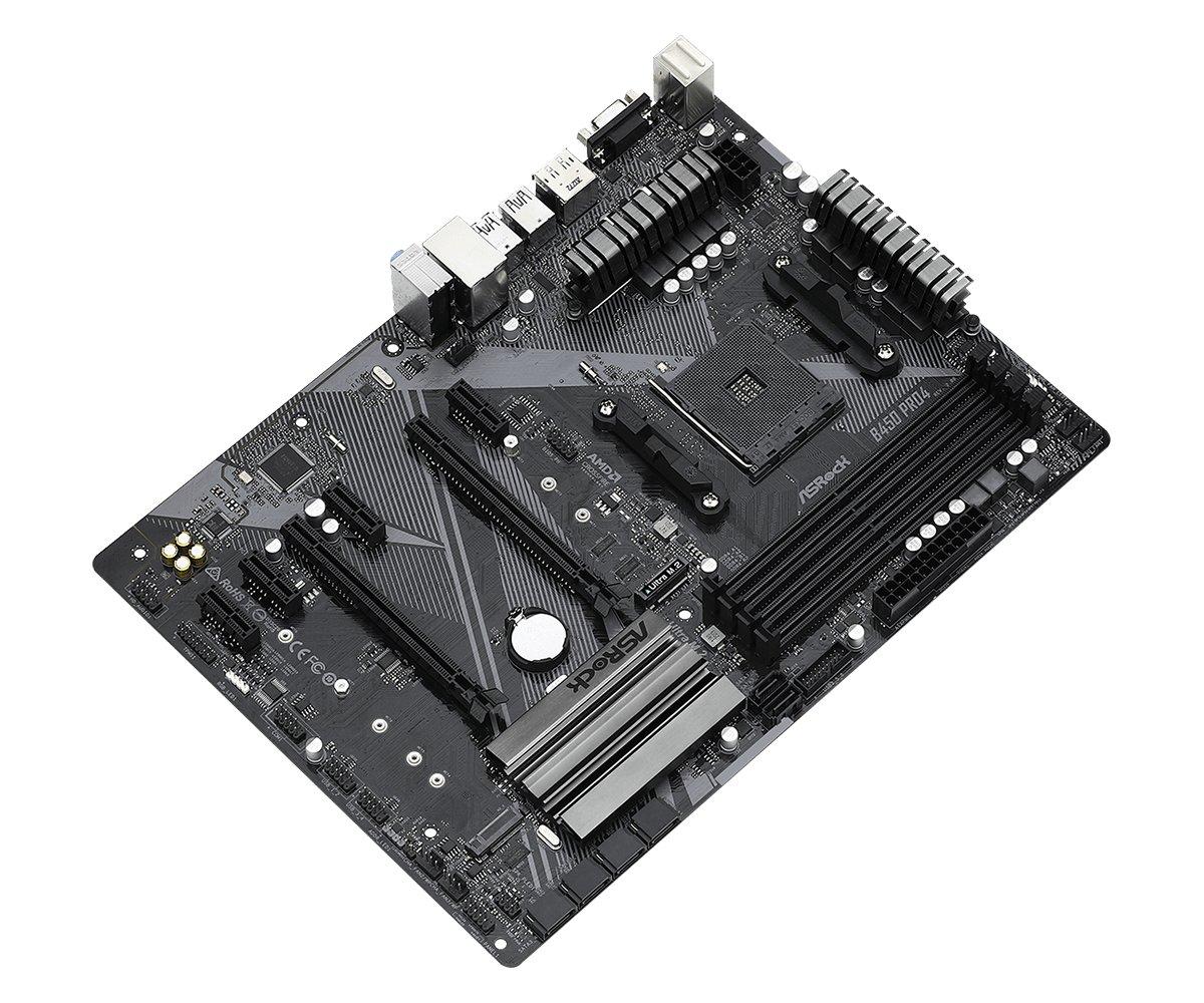 ASRock  B450 Pro4 R2.0 AMD B450 Emplacement AM4 ATX 