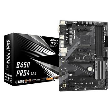 B450 Pro4 R2.0 AMD B450 Socket AM4 ATX