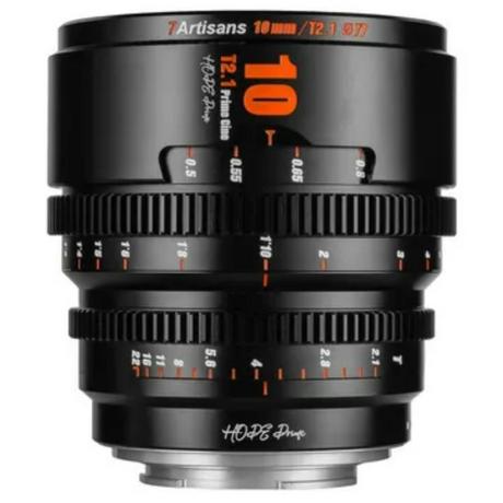 7ARTISANS  7Artisans 10mm T2.1 Prime Cine (M 43) Noir 