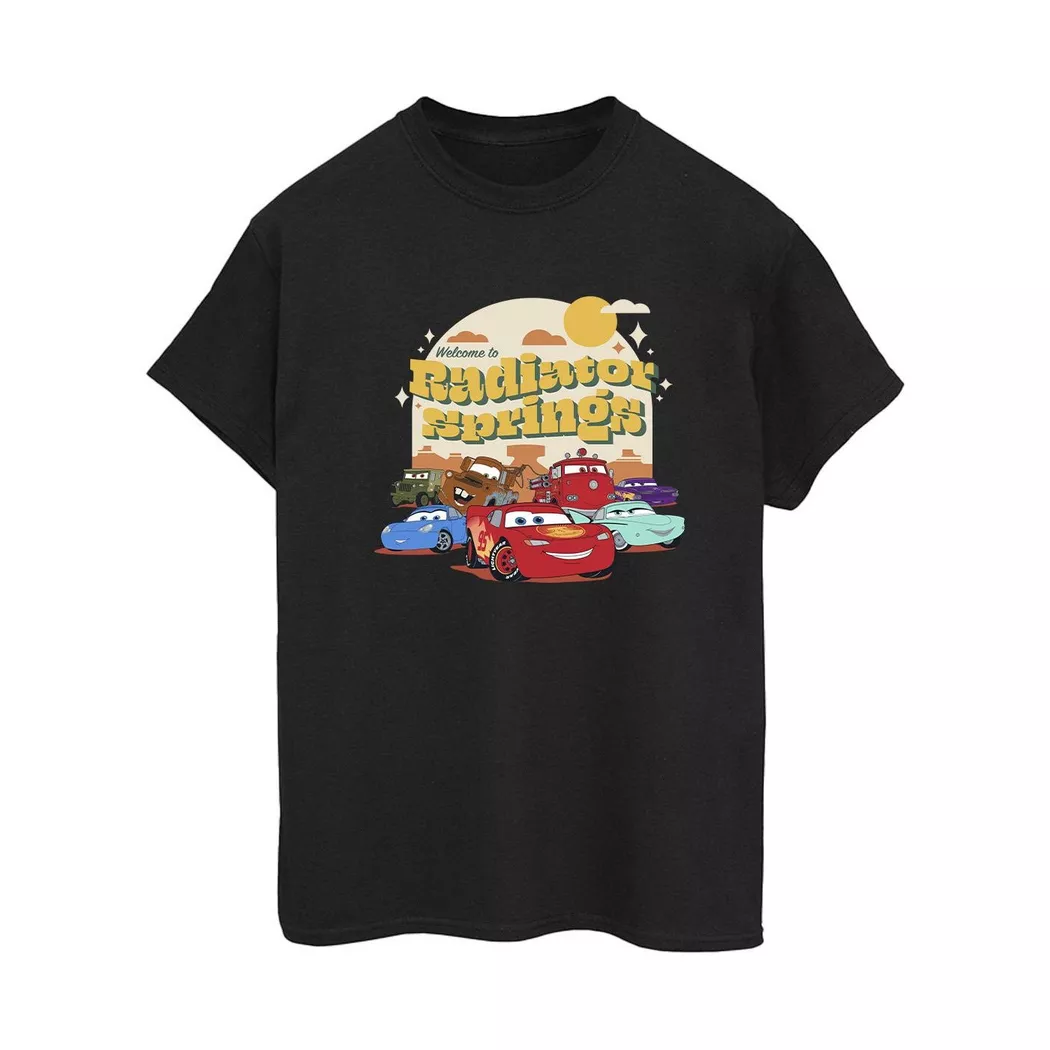 Disney - Cars Radiator Springs TShirt, für Damen, Schwarz, Größe XL
