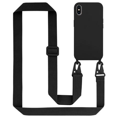 Cadorabo  Chaîne de téléphone portable compatible avec Apple iPhone XS MAX - Coque de protection en silicone avec cordelette réglable 