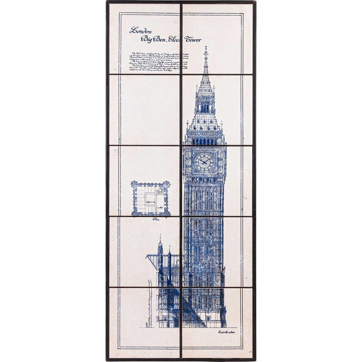 mutoni Tableau Majolic Big Ben 43x104  