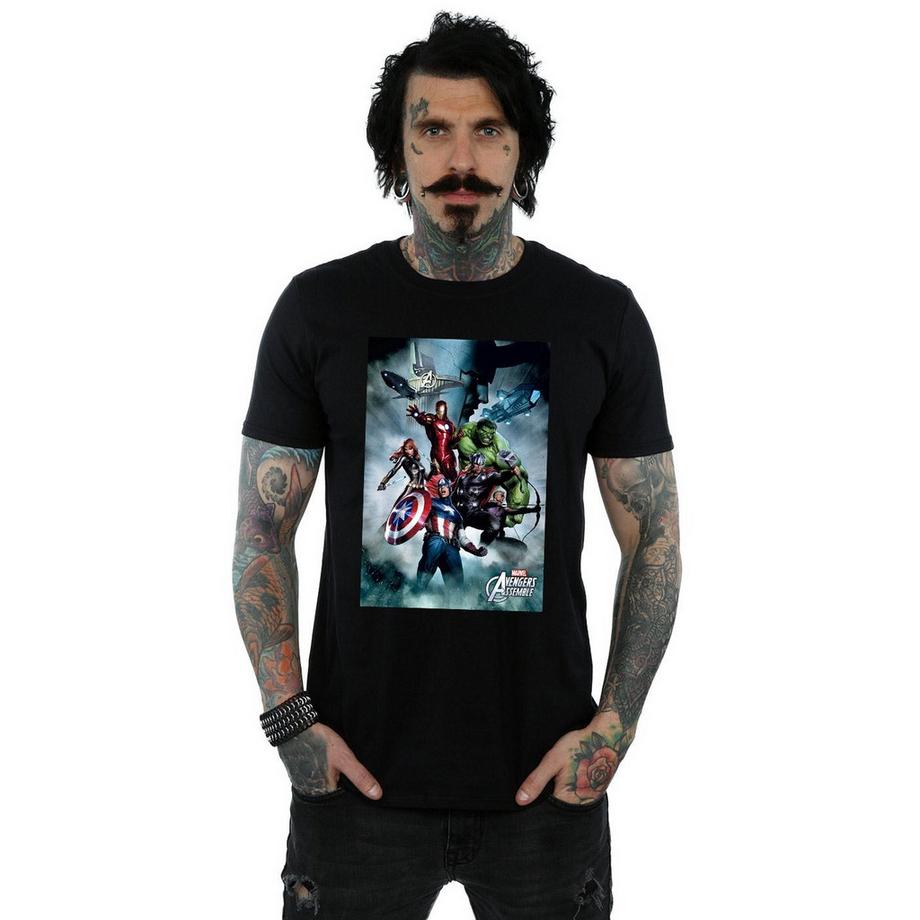 MARVEL Avengers Assemble T-Shirt con Stampa Grafica  