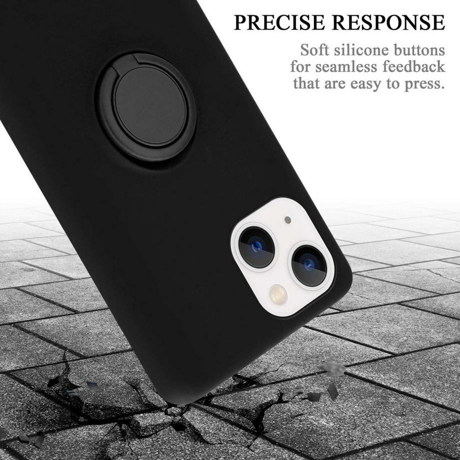 Cadorabo  Housse compatible avec Apple iPhone 14 PLUS - Coque de protection en silicone TPU flexible avec anneau 