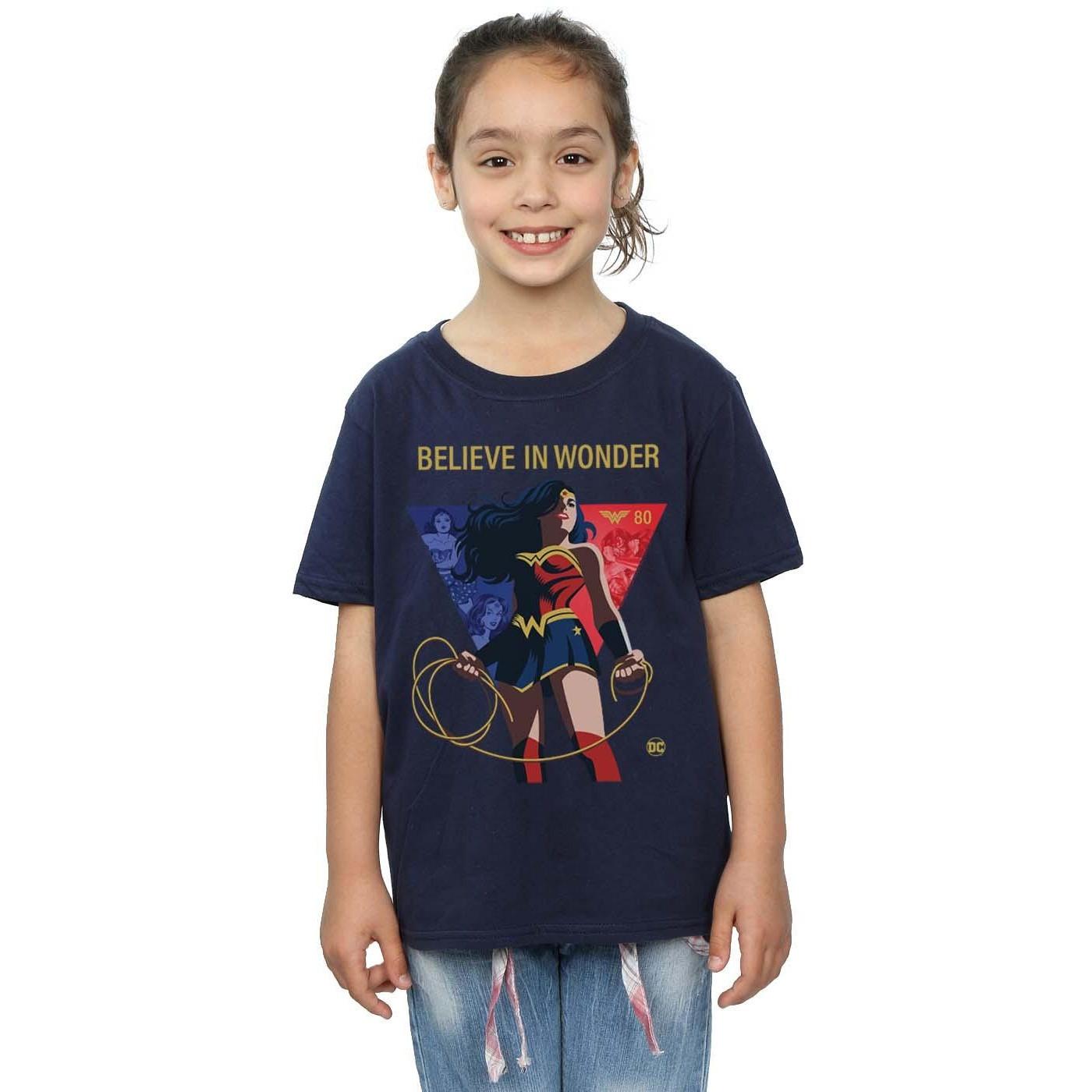 DC COMICS  Tshirt 80TH ANNIVERSARY BELIEVE IN WONDER 